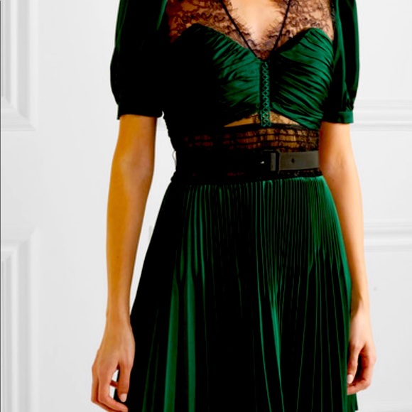 Self-Portrait Dresses & Skirts - Self Portrait satin pleated dress